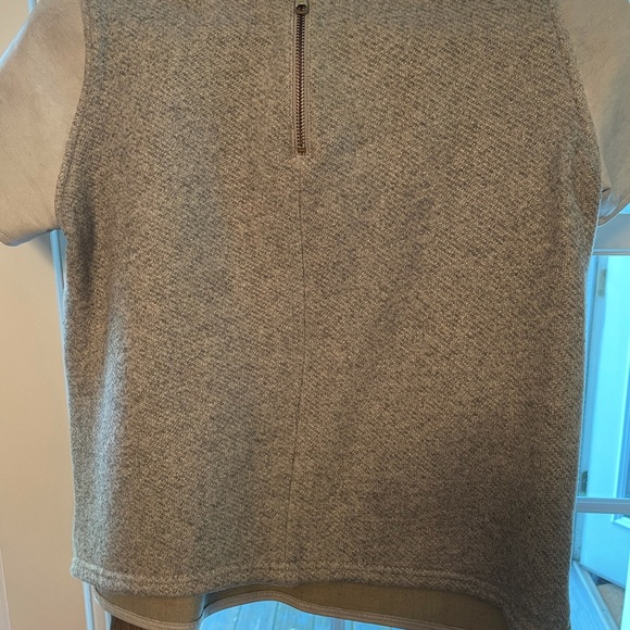 Loft half faux leather/ sweater material crop top - Picture 4 of 4